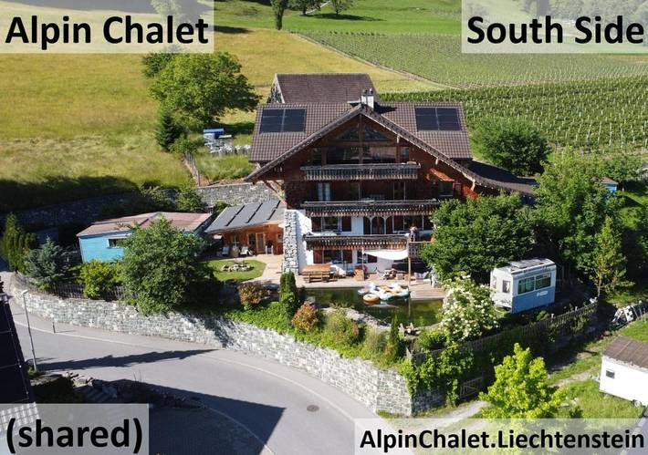 Ferienwohnung für 8 Personen, mit Garten und Sauna sowie Pool und Ausblick, mit Haustier in Liechtenstein