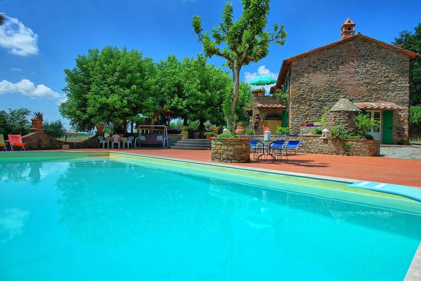 Villa for 15 personer med badebasseng in Cortona, Provinsen Arezzo