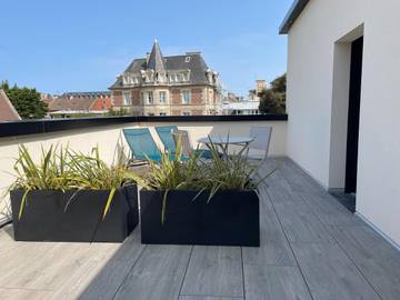 Appartement de vacances pour 2 personnes, avec terrasse dans Office De Tourisme De Lion Sur Mer