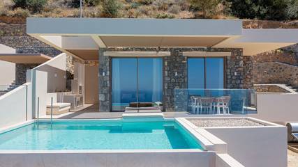 Ferienhaus für 3 Personen, mit Balkon und Garten sowie Pool in Plakias