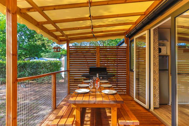 Camping für 6 Personen, mit Whirlpool und Kinderpool in Biscarrosse - 4