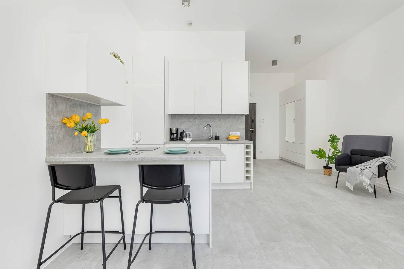 Entire studio, Chmielewskiego 24 Szczecin | Modern Studio with Parking in Szczecin, Polish Baltic Sea