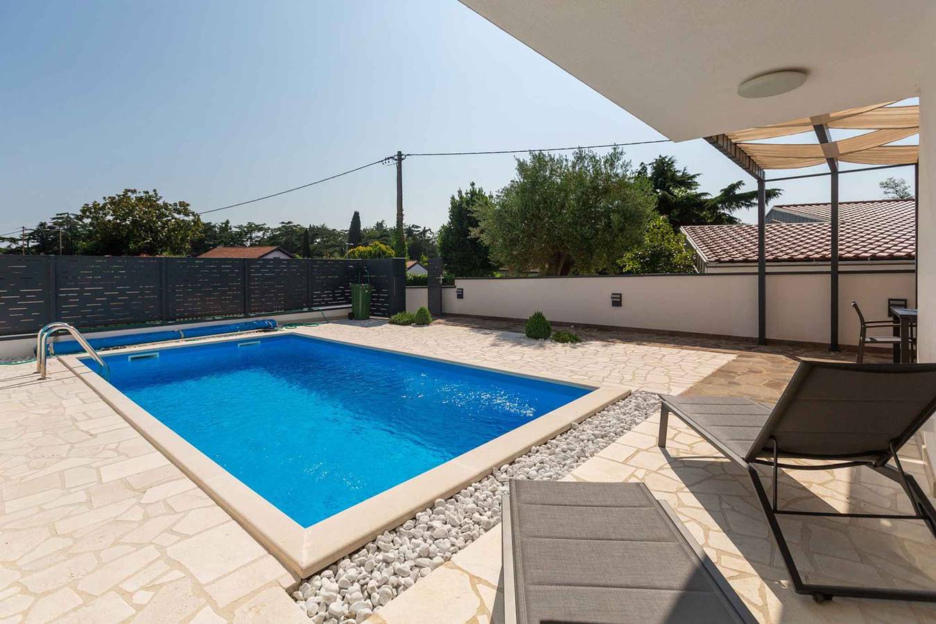 Villa con piscina y cocina de verano in Umag, Region de Umag