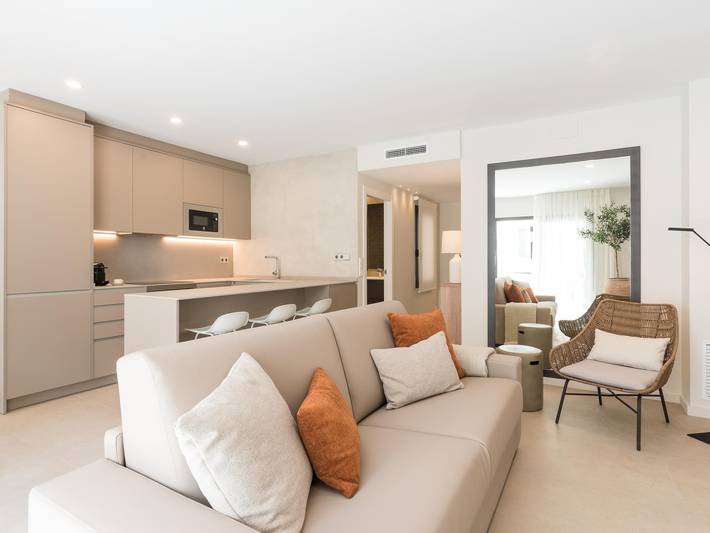 Apartamento vacacional entero, Acogedor apartamento de 1 dormitorio con balcón, a 500 m del centro de Sitges in Platja de Sant Sebastià (Sitges), Sitges