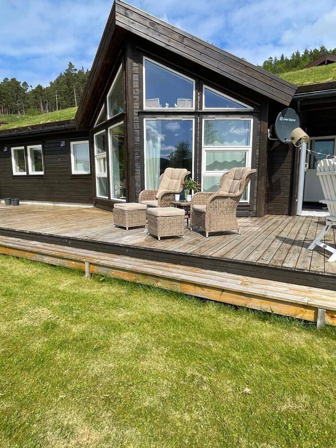 Ferienhaus für 6 Personen, mit Balkon und Terrasse sowie Garten und Ausblick in Strand (Rogaland)