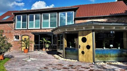 Ferienwohnung für 4 Personen, mit Ausblick und Sauna sowie Garten in Elsterheide