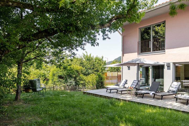 Ferienhaus für 10 Personen, mit Terrasse und Garten sowie Sauna und Ausblick in Gérardmer