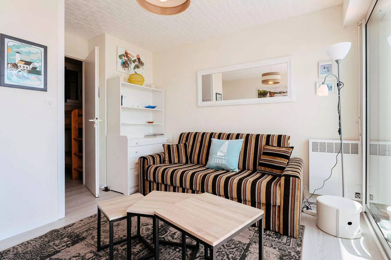 Ganzes Studio, Carnac - Kabinenstudio - 20m2 - Meerblick in Carnac Plage, Carnac