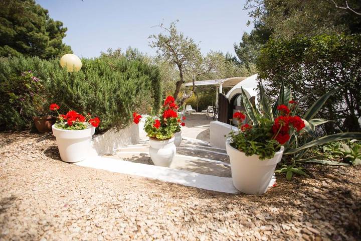 Bungalow para 2 personas, con vistas y jardín en Sicilia