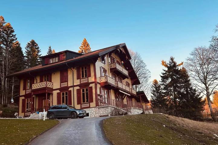 Gîte pour 15 personnes, avec jardin et sauna ainsi que balcon et jacuzzi, animaux acceptés à Bullet