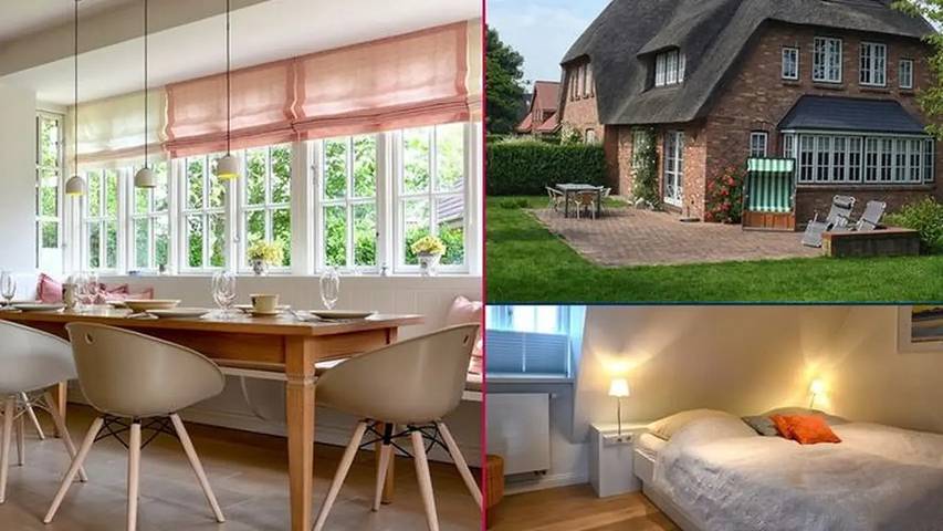 Ferienhaus für 6 Personen, mit Sauna und Terrasse sowie Garten in Borgsum - 2