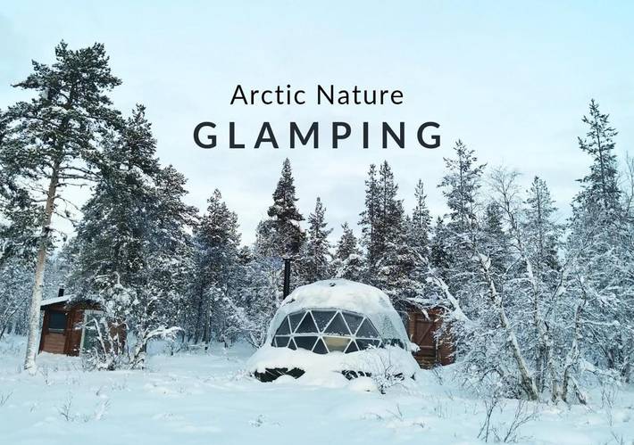 Camping für 2 Personen, mit Terrasse und Sauna sowie Ausblick in Finnland