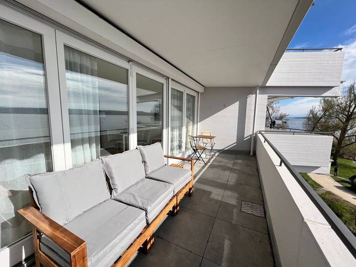 Ferienwohnung für 2 Personen, mit Balkon und Seeblick sowie Ausblick am Bodensee - 3