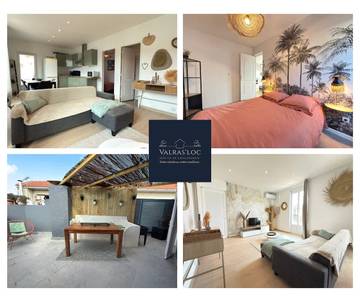 Gîte pour 4 personnes, avec balcon/terrasse dans Office De Tourisme De Valras Plage