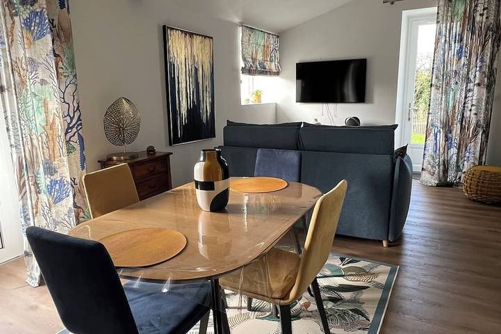 Maison de vacances pour 6 personnes, avec jacuzzi ainsi que jardin et piscine à Sallertaine