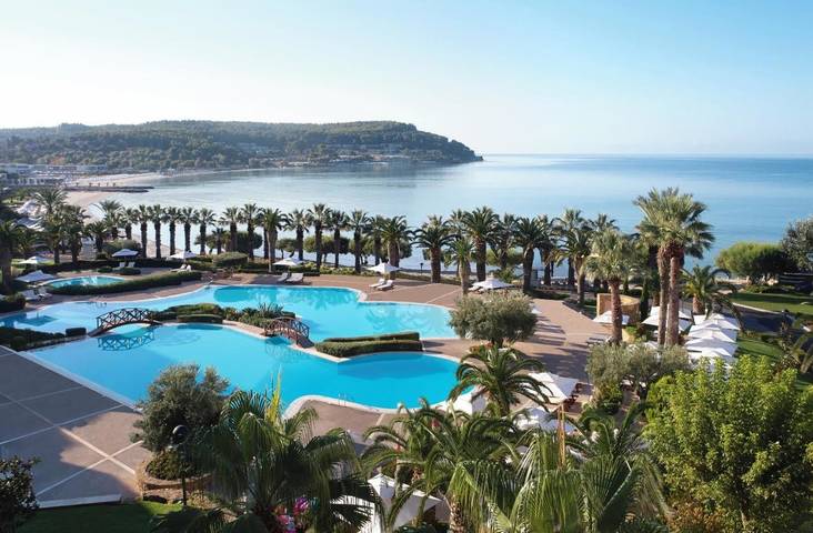 Bungalow für 3 Personen, mit Balkon und Terrasse sowie Garten und Pool in Chalkidiki