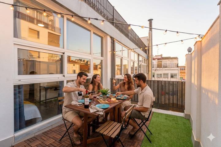 Apartamento para 6 personas, con Terraza en Tarragona