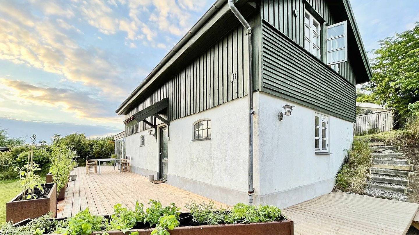 Ferienhaus mit Meerblick an der Bucht von Sejrøbugten in Veddinge, Fårevejle