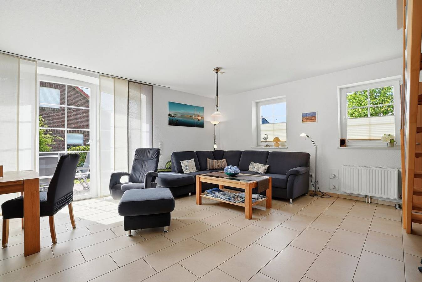 Freistehendes Ferienhaus (100qm) für 6 Personen mit Garten, Kamin, 2 Bädern in Norden, Norden und Umgebung