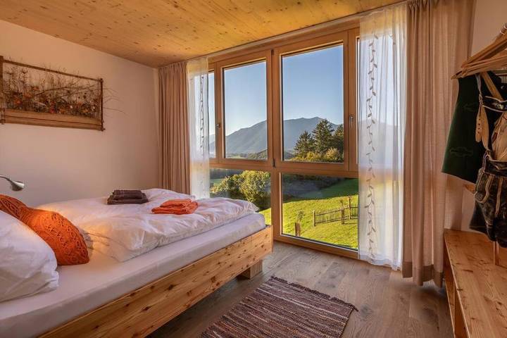 Ferienhaus für 6 Personen, mit Terrasse und Garten sowie Sauna und Ausblick