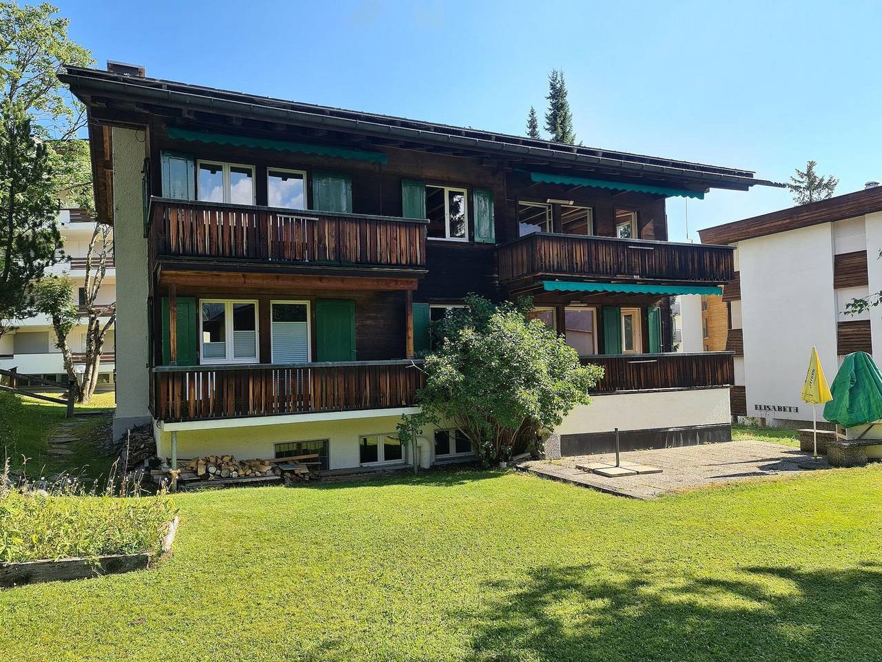 Ganze Ferienwohnung, Grabahus - Appartement/Fewo, Dusche oder Bad, Wc, 8-Bettwohnu in Arosa, Plessur Alpen
