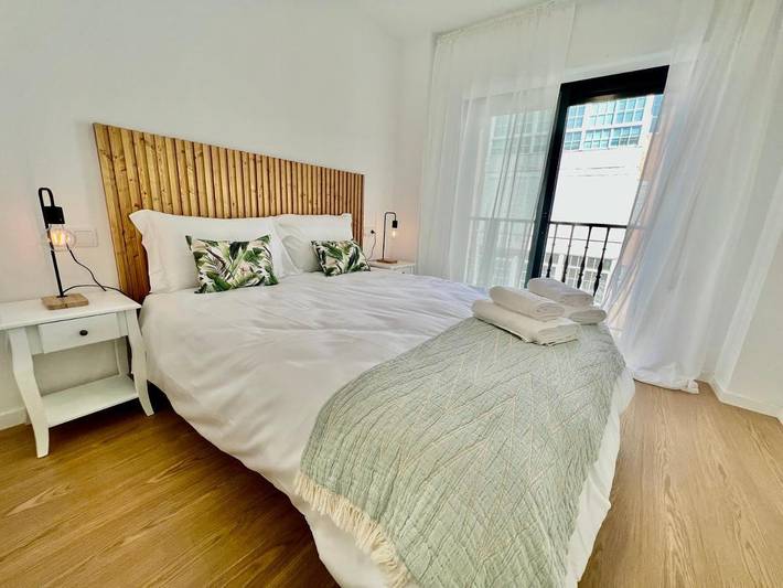 Apartamento para 6 personas, con balcón y vistas en Mondariz-Balneario