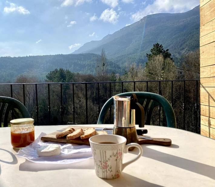 Maison de vacances pour 6 personnes, avec Balcon ainsi que Terrasse et Vue