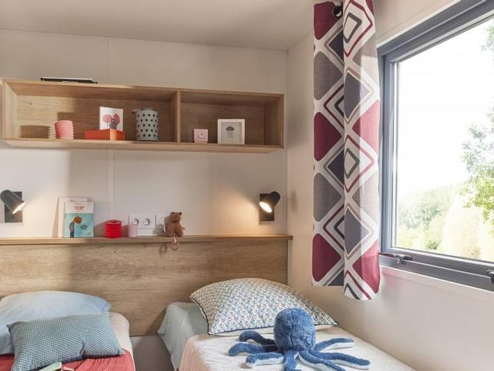Camping Les Varennes - Mobilheim 6 personen - Grand Large 3 Zimmer in Le Bois-Plage-en-Ré, Ile de Re