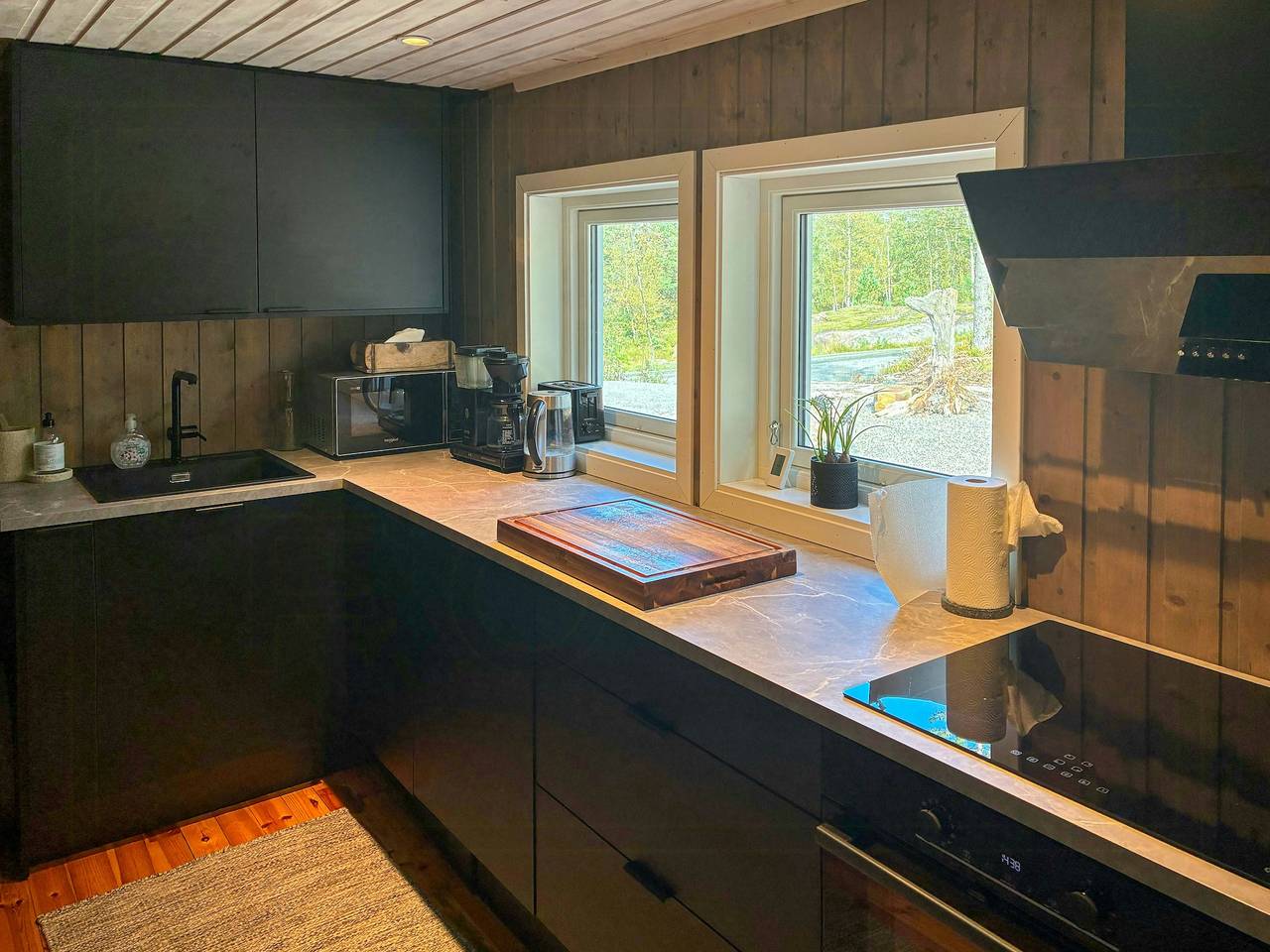 Renovierte Hütte mit hohen Decken und Blick auf die Natur in Evje og Hornnes