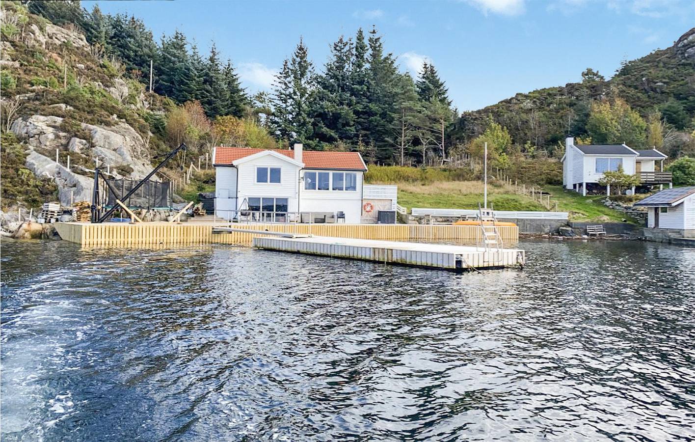 Ferienhaus für 5 Personen mit Terrasse in Fitjar