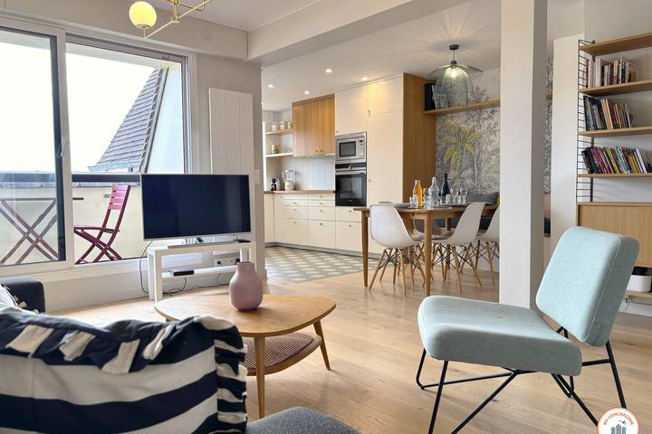 Gîte pour 5 personnes, avec balcon, adapté aux familles à Tourgéville - 2