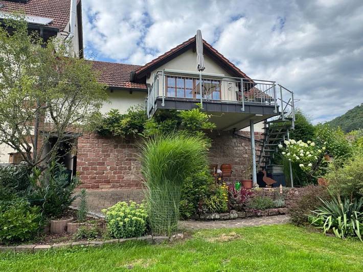 Ferienwohnung für 8 Personen, mit Balkon und Terrasse sowie Garten und Ausblick in Schönau (Pfalz) - 4