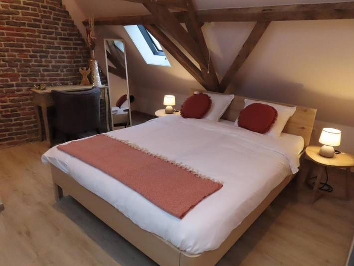 Chambre d’hôte pour 2 personnes, avec Terrasse ainsi que Jardin et Vue à Beernem
