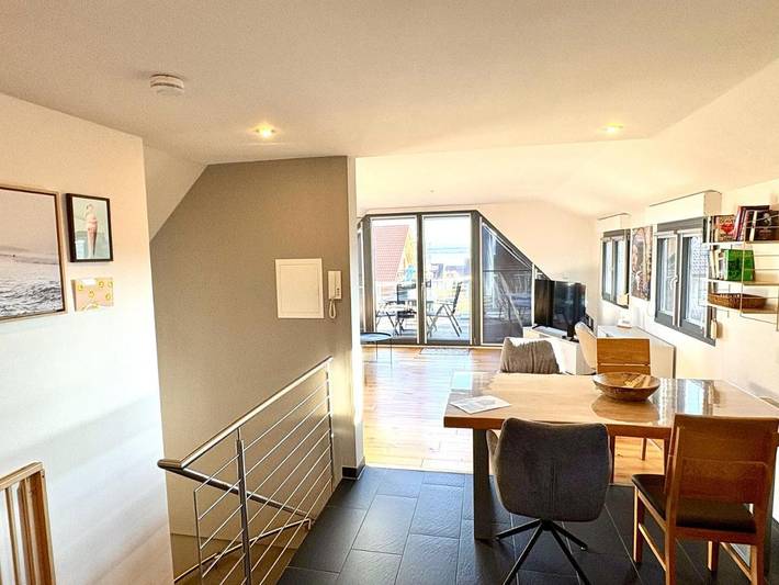 Ferienwohnung für 4 Personen, mit Balkon und Terrasse sowie Seeblick und Ausblick in Hagnau am Bodensee