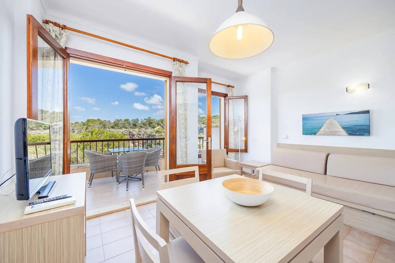 Ganze Wohnung, Ferienwohnung 'Apto Vistas Al Mar' mit Meerblick, Wlan und Klimaanlage in Cala Figuera, Santanyí