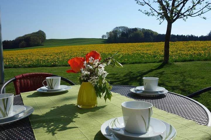 Ferienwohnung für 4 Personen, mit Garten und Terrasse in Schlier