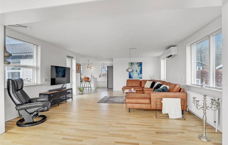 Ferienhaus für 6 Personen mit Seeblick in Sunds, Sunds Sø
