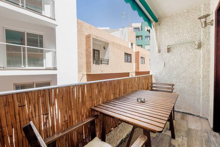 Ganze Wohnung, Einzimmerwohnung Estudio Centro Medano in Strandnähe mit Wlan und Balkon in Playa el Médano, Granadilla de Abona