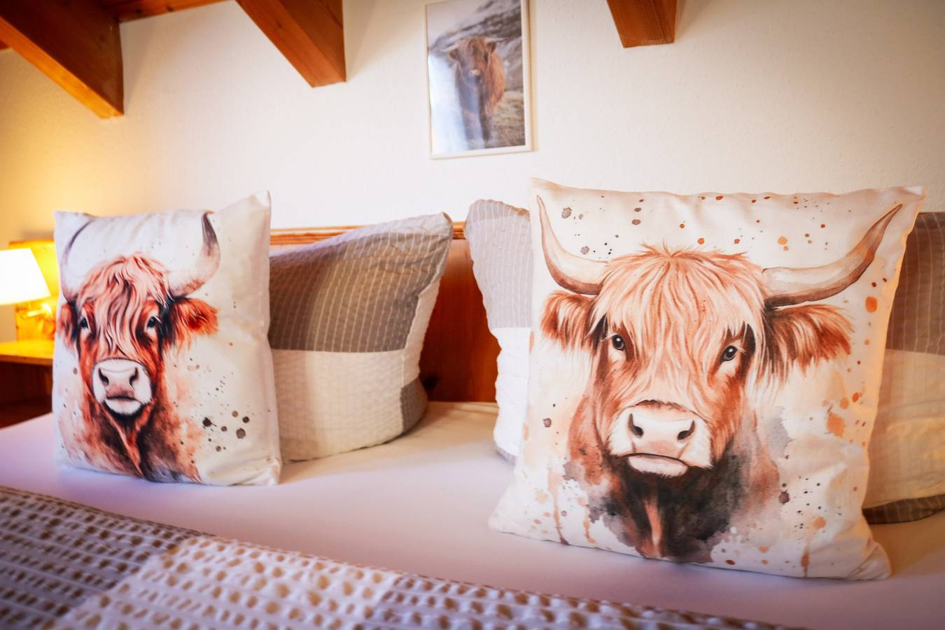 Hip Highland Cow - Ruhiges Doppelzimmer mit Balkon  in Schluchsee, Südschwarzwald
