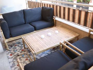 Gîte pour 6 personnes, avec balcon à Juan-les-Pins