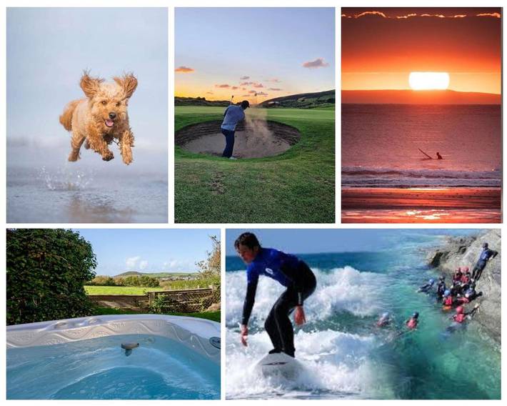 Maison de vacances pour 10 personnes, avec jardin et jacuzzi, animaux acceptés à Croyde