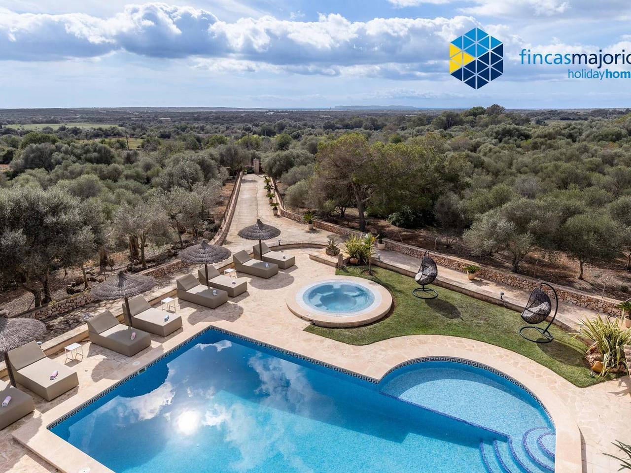 Luxuriöse Finca mit privatem Pool, Klimaanlage und Wlan in Ses Salines, Mallorca Süden