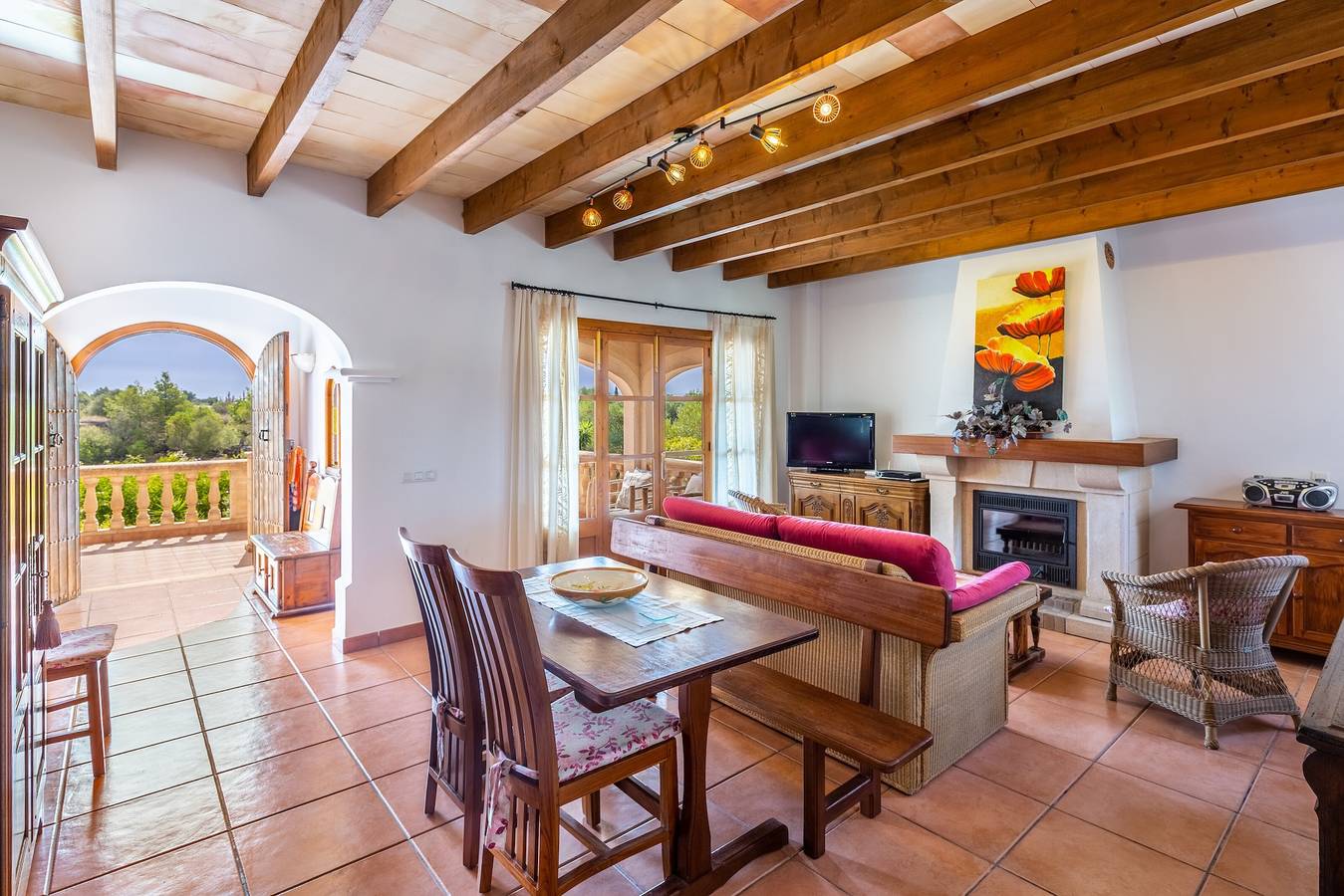 Finca 'Sa Carbona' mit Bergblick, Wlan und Klimaanlage in Artà, Mallorca Osten