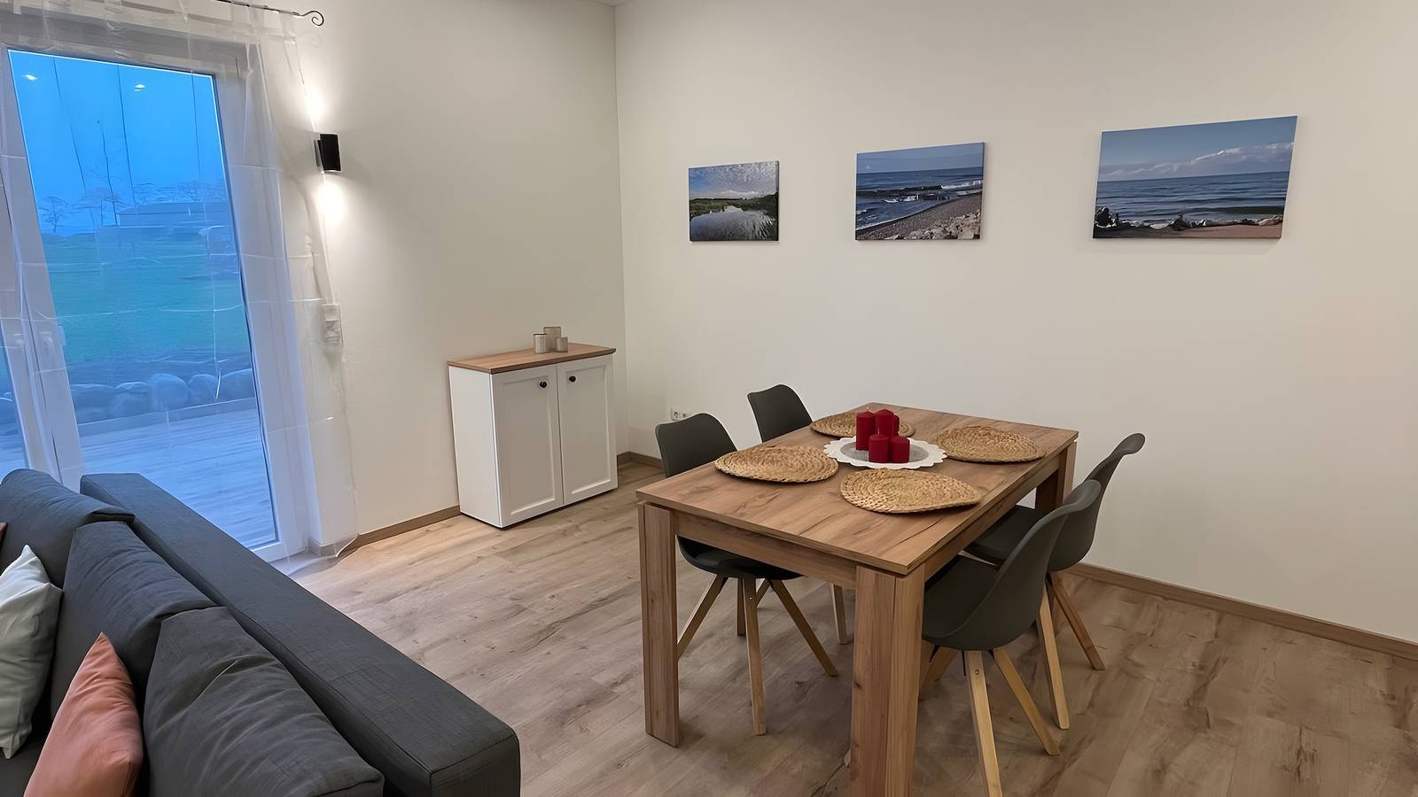 Ganze Wohnung, Apartment „Für 4 Personen, 55 m²“ mit gemeinsamer Terrasse, Garten und Wlan in Groß Polzin, Vorpommern Greifswald