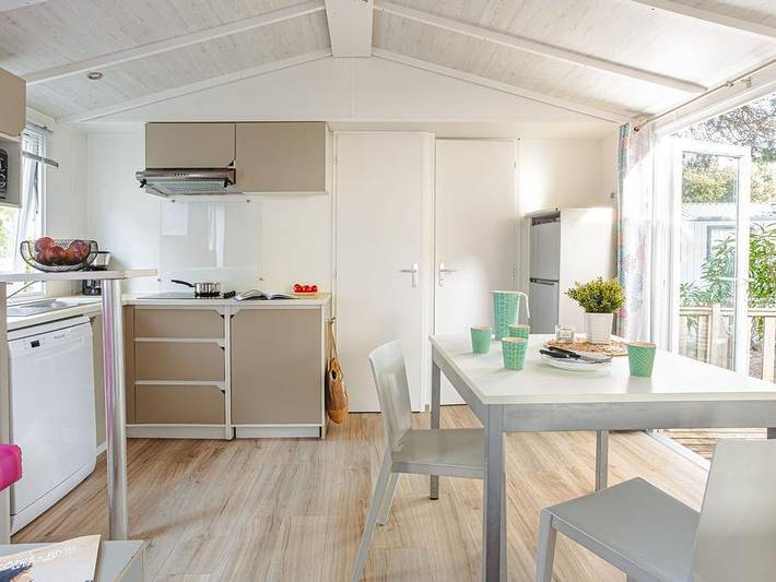 Camping Les Peupliers - Mobilheim 6 personen - Z - Mobilheim Familie Eco Clim 6 Personen in La Flotte, Ile de Re