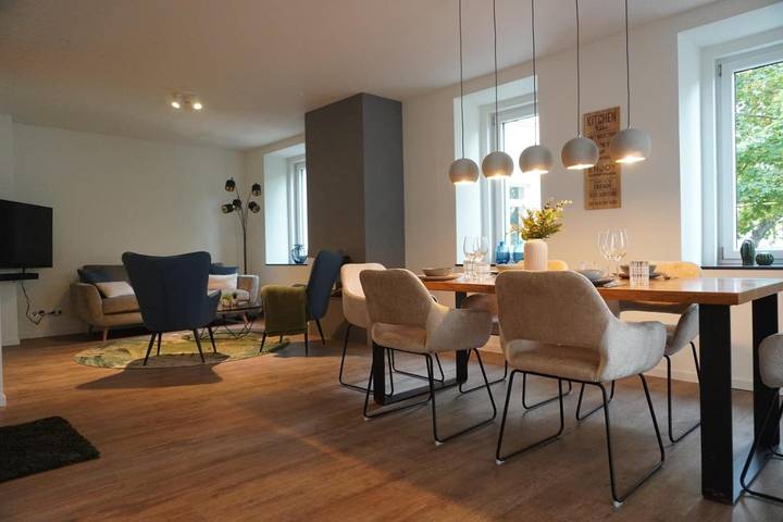 Ferienwohnung für 6 Personen, mit Balkon und Terrasse sowie Ausblick in Zoo Leipzig - 3