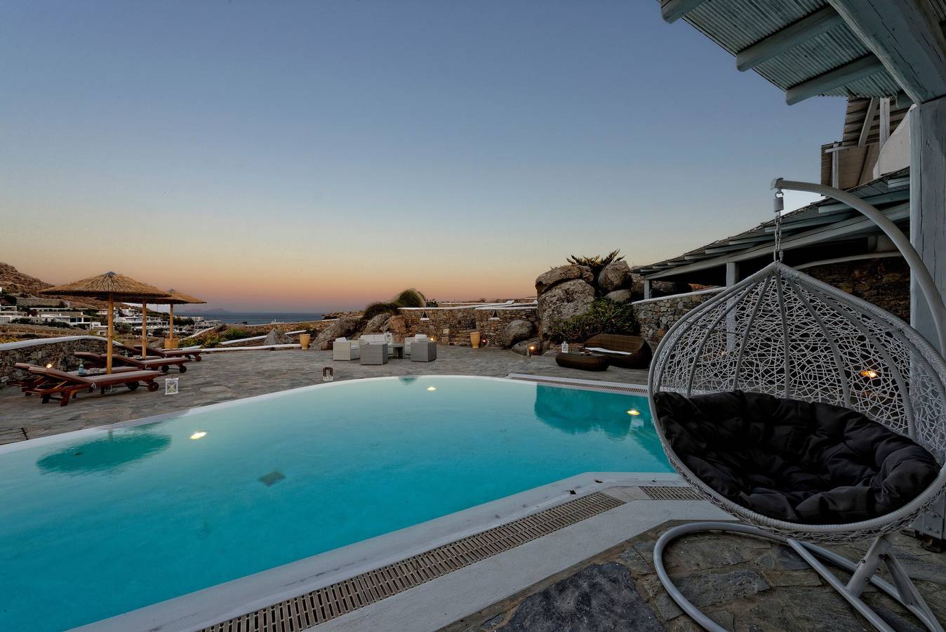 Villa "Harmony' with Sea View, Private Pool & Wi-Fi in Kalafati, Mykonos