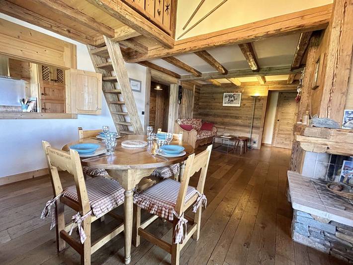Chalet pour 6 personnes, avec terrasse à Megève