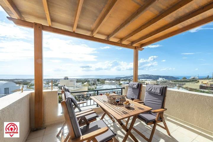 Gîte pour 4 personnes, avec Vue sur l’océan et Jardin à Megalochori