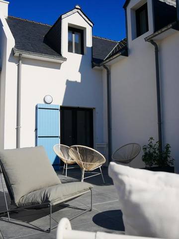 Location de vacances pour 6 personnes, avec vue et jardin dans Locmaria (Groix)